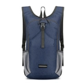 Dunkelblauer Outdoor Fahrradrucksack mit großem Fassungsvermögen und Netzseitentasche - Dunkelblau