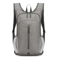 Sac à dos extérieur gris pliable avec bandes réfléchissantes et poches en filet - Gris