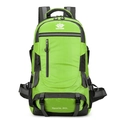 Sac à dos randonnée 60L vert vif avec texture imperméable et sangles ergonomiques - Vert