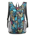 Sac à dos extérieur pliable léger avec motif de feuilles colorées sur fond noir - Feuille Colorée