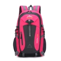 Pink and grey 40L outdoor hiking backpack with alaska embroidery and waterproof fabric - 40L / Rose Red