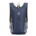 Sac à dos de sport pliable bleu marine avec texture flocon de neige et bandes réfléchissantes - Bleu clair