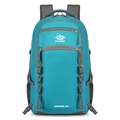 55L sky blue outdoor hiking backpack with ripstop fabric and modular attachment straps - 55L / Green