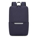 Zaino porta PC blu scuro leggero per uomo con striscia riflettente grigia di sicurezza - Blu scuro
