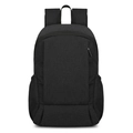Zaino sportivo nero da esterno con spallacci imbottiti e tasche laterali in rete - Nero
