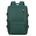 Sac à dos de voyage vert foncé à grande capacité en nylon imperméable résistant - Vert