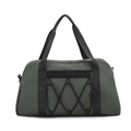Bolso de viaje verde militar de gran capacidad con separación seco-húmedo y red frontal - Verde
