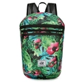 Faltbarer Rucksack mit tropischem Blumenmuster und grünen Blättern Print - Einheitsgröße / Grünes Blattmuster