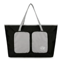 Sac de voyage pliable VANAHEIMR grande capacité en nylon imperméable noir et gris - Gris