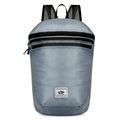 Lightweight grey folding outdoor backpack with Vanaheimr logo and tear-resistant fabric - One Size / Gray