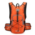 Zaino da ciclismo in nylon arancione ultraleggero con finiture blu e strisce riflettenti - Taglia unica / Arancione