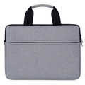Maletín gris claro para ordenador portátil con tejido texturizado y bolsillo frontal - Gris / US 14