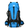 Blue 60L outdoor hiking backpack with Vanaheimr logo for professional trekking and sports - 60L / Sapphire Blue