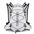 Mochila hidratación blanca Topspeed en malla transpirable con cordones elásticos - Blanco