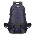 Deep blue 85L high-capacity mountaineering backpack with Vanaheimr logo and padded straps - One Size / Dark Blue