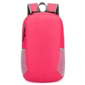 Sac à dos de randonnée pliable et imperméable en rose et gris de grande capacité - Rose rouge