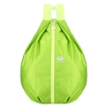Foldable bright green teardrop backpack with honeycomb texture and waterproof fabric - Green