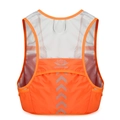 Gilet d'hydratation orange fluo avec logo Vanaheimr et bandes réfléchissantes - Orange