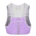 Gilet d'hydratation de trail lavande avec mesh respirant et bandes réfléchissantes - Violet