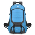 Vanaheimr 85L hiking backpack in blue and grey waterproof fabric for outdoor camping - One Size / Sapphire Blue