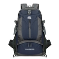 50L dark blue hiking backpack with VANAHEIMR logo and durable honeycomb fabric - Dark Blue