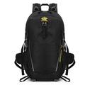 Black 35L outdoor hiking backpack with Vanaheimr logo and waterproof nylon fabric - Black
