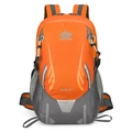 Zaino da trekking 45L arancione e grigio con spallacci traspiranti e tasche a rete - Taglia unica / Arancione