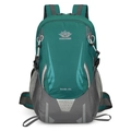 Dark green 45L outdoor hiking backpack with ergonomic straps and nylon fabric - One Size / Lake Blue