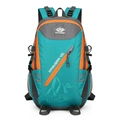 Sac à dos randonnée 40L bleu et orange en tissu résistant à l'eau avec sangles en S - Bleu lac