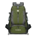 Outdoor hiking backpack 50L in olive green and dark grey color with ripstop texture - Dark Green