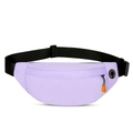 Lavender running waist pack with adjustable strap and orange zipper detail - Below 20L / Purple