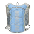Chaleco de running azul claro en nailon con logo reflectante outdoor y correas de malla - Mochila Y Botella De Agua Y Bolsa De Agua Azul / Azul claro
