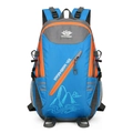 Sac à dos de randonnée bleu 40L avec détails orange et tissu résistant à l'eau de qualité - Bleu royal