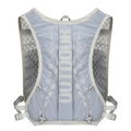 Grey-blue lightweight hydration vest backpack with breathable mesh and OUTDOOR print - Compact / Gray