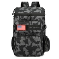 Taktischer grauer Camouflage-Kühlrucksack mit US-Flaggen-Patch und isolierten Fächern - Schwarzes Camouflage