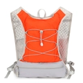 Lightweight orange and grey outdoor hydration vest with breathable mesh straps - 20x4x40cm / Luminous Orange