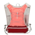 Pink and red lightweight hiking hydration backpack with breathable grey mesh straps - 20x4x40cm / Watery Pink