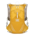 Yellow lightweight outdoor sports backpack with Vanaheimr logo and breathable mesh straps - 33x13x46cm / Swan Yellow