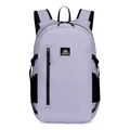 Hellvioletter Wanderrucksack mit schwarzen Riemen und AZELA-Logo für Outdoor-Sport - Lila