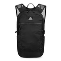 Leichter schwarzer Wanderrucksack mit AZELA-Logo und atmungsaktiven Netz-Schultergurten - 20-35L / Schwarz