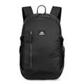 Leichter schwarzer Wanderrucksack aus wasserfestem Ripstop-Nylon mit AZELA-Logo - Schwarz