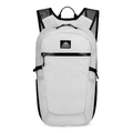 Leichter grau-schwarzer Outdoor-Sportrucksack mit Azela-Logo und Mesh-Seitentasche - 20-35L / Grau