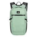Mint green lightweight folding outdoor hiking backpack with black accents and AZELA logo - 20-35L / Lake Green