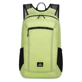 Lightweight fluorescent green outdoor sports backpack with multi-pocket and mesh side pouches - 20-35L / Light Green