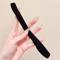 Bandeau de sport élastique noir antidérapant unisexe en mélange de polyester de qualité - Noir