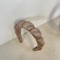 Cerchietto a bolle dorato scintillante con design imbottito e texture metallica chic - Rosa