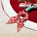 Coletero navideño rojo con orejas de conejo y estampado festivo HO HO HO blanco - Estilo de Texto HoHo Rojo (LH2408048-C)