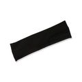 Elastic black sports headband made of high-density knit fabric for yoga and running - Black