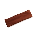 Brown elastic yoga headband made of high-density knit fabric for sports and fitness - Brown