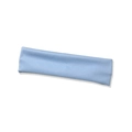 Elastic light blue yoga headband in soft microfiber texture for sports and makeup - Light Blue